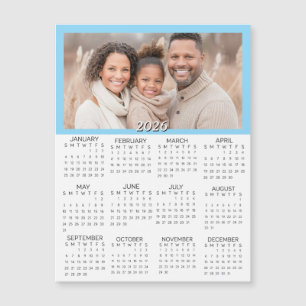 Calendrier mini personnalisé 2026 avec photos