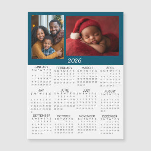 Calendrier mini personnalisé 2026 avec photos