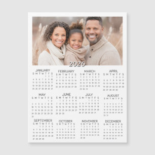 Calendrier mini personnalisé 2026 avec photos
