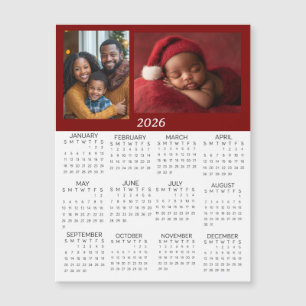 Calendrier mini personnalisé avec photos 2026