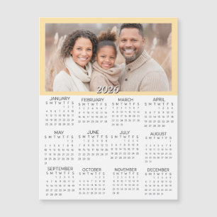 Calendrier mini personnalisé avec photos 2026