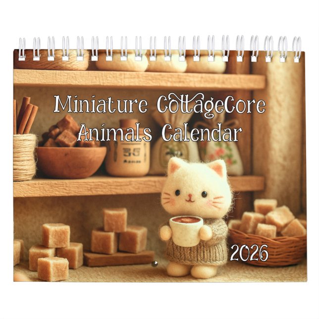 Calendrier Miniature CottageCore Animal  (Protection)