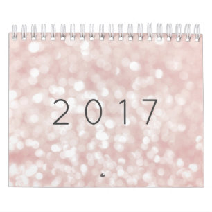 Calendrier Minimalisme Rose rose pastel Éclairage brillant