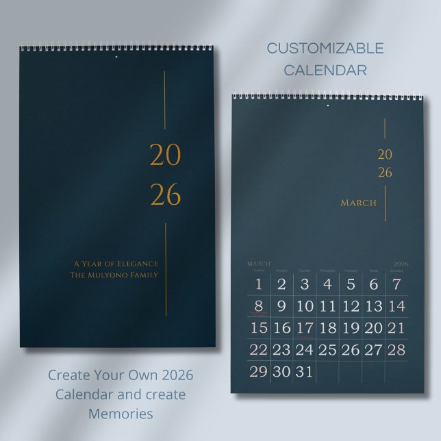 Calendrier Minimalist Clean Design (Créateur téléchargé)