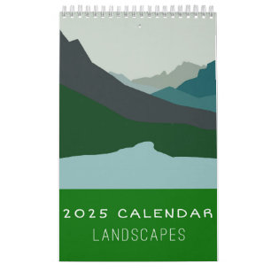 Calendrier minimaliste de l'art paysager 2025