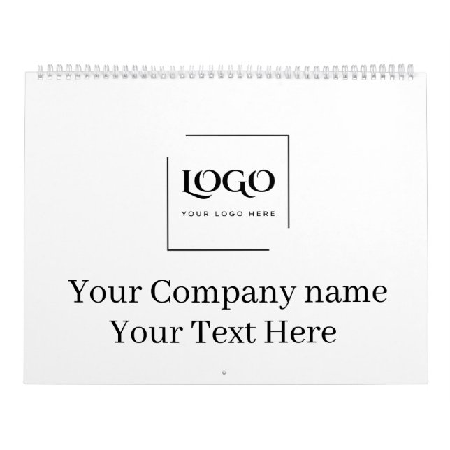 Calendrier Modèle de logo personnalisé élégant (Protection)