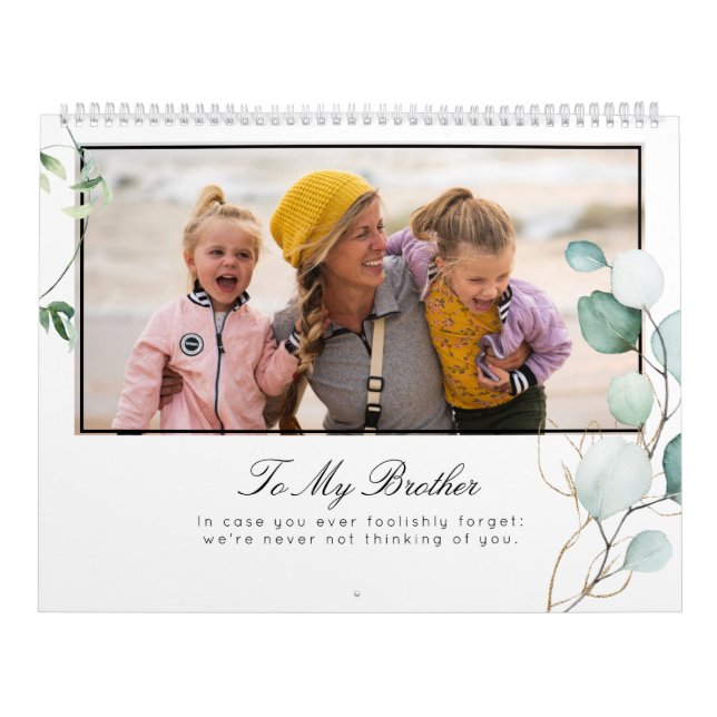 Calendrier Modèle photo Greenery Brother ID931 (Protection)