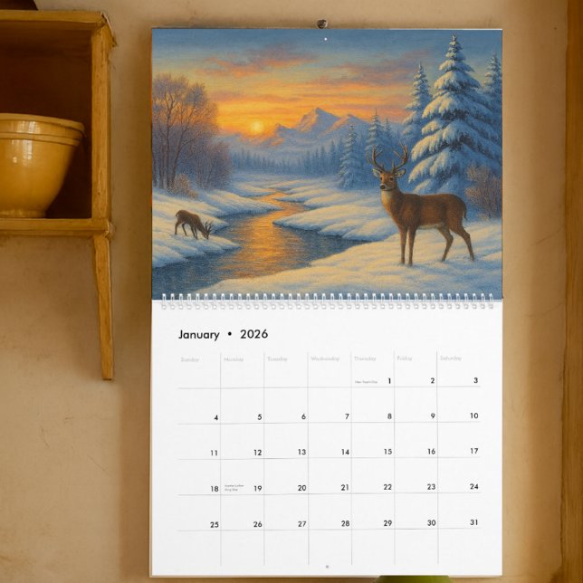 Calendrier Modèles de paysages des saisons (Créateur téléchargé)