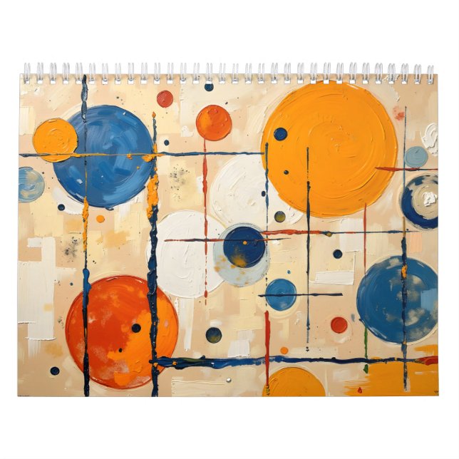 Calendrier Modern Abstract Business Calendar – Orange (Protection)