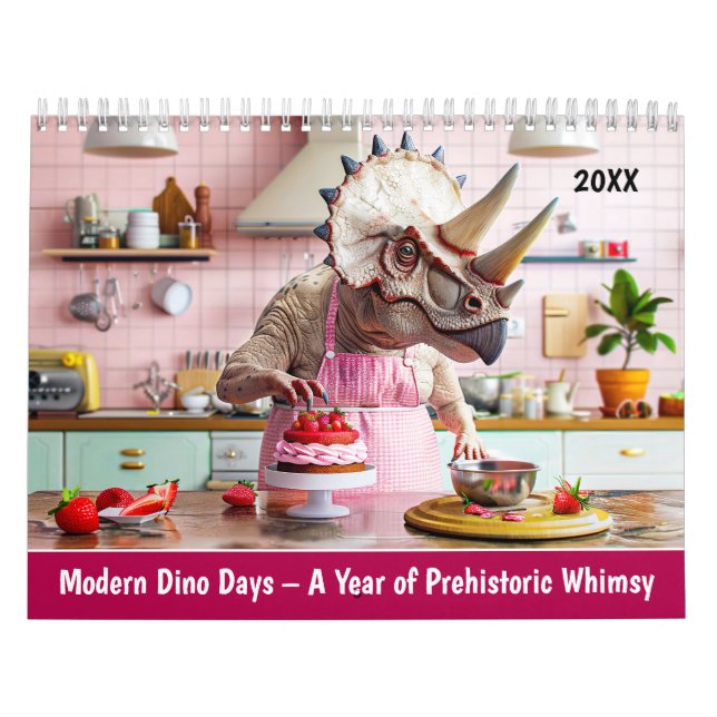 Calendrier Modern Dino Days – A Year of Prehistoric Whimsy (Protection)