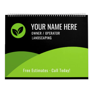 Calendrier Modern Lawn Care Landscaping Business