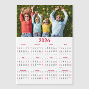 Calendrier Moderne 2026 avec Photo - Vue de l'Anné