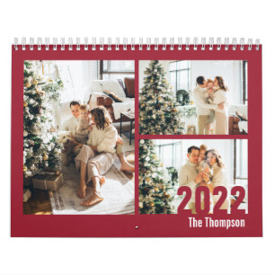 Calendrier Moderne Bourgogne Custom Créer votre propre photo