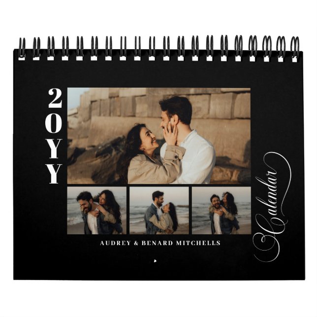 Calendrier Moderne Chic 4 Collage Photo 53 photos  (Protection)