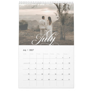 Calendrier Moderne Chic Créer Votre Propre Photo Script pour