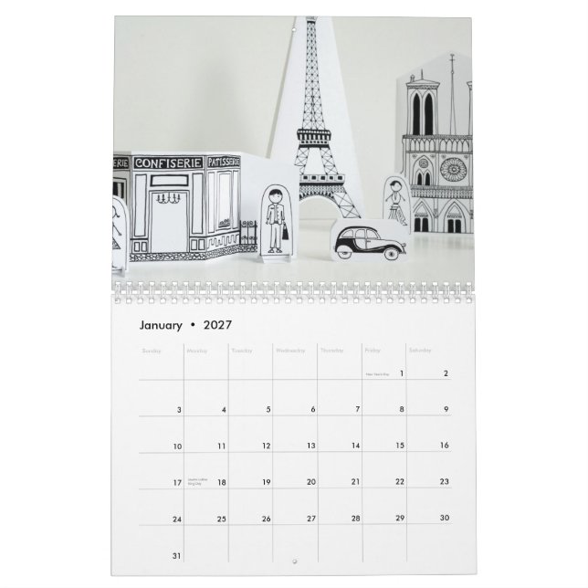 Calendrier moderne de métier de Joel Henriques (Jan 2027)