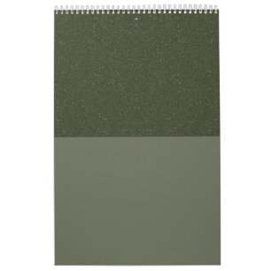 Calendrier moderne Moss Green à deux tons - person