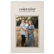 Calendrier moderne simple et élégant