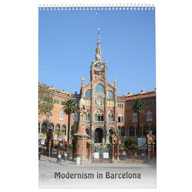 Calendrier Modernisme de 12 mois à Barcelone (Protection)