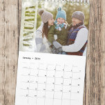 Calendrier Mois photo simples minimalistes Typographie Cool<br><div class="desc">Ce design est moderne famille minimaliste simple, 2023 créer votre photo,  photo photo photo fond modèle,  avec texte blanc superposé bloc de lettrage, 2023 pleine année spiral,  simple moderne minimaliste élégant, 2023 planificateurs simples,  une disposition de photo tendance élégant,  un calendrier photo mensuel,  maison ou bureau idée cadeau</div>