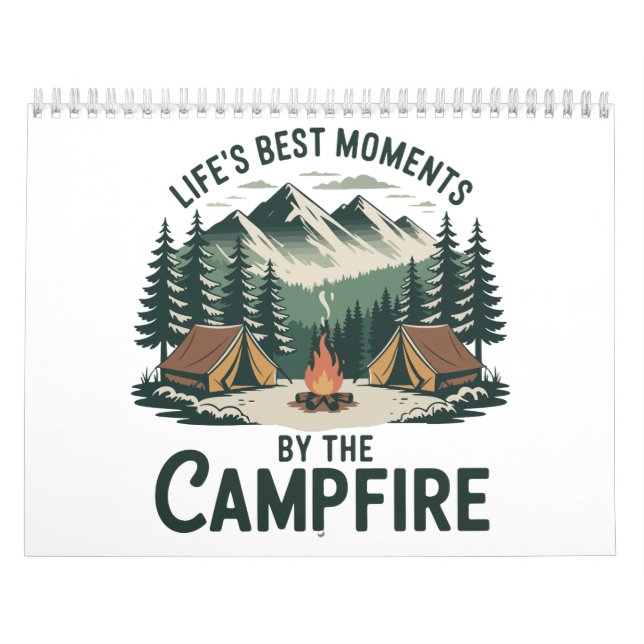 Calendrier Moments au feu de camp Rustique (Protection)