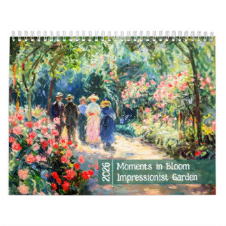 Calendrier Moments in Bloom – 2026 Impressionist Garden Calen