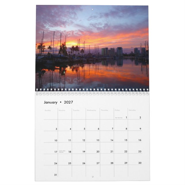 Calendrier Moments magiques d'Hawaï 2012 (Jan 2027)