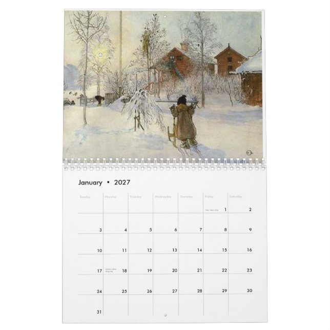 CALENDRIER MOMENTS VINTAGES (Jan 2027)