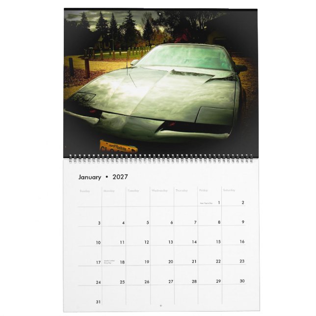 Calendrier Mon 85 Pontiac Firebird (Jan 2027)