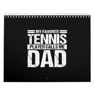 Calendrier Mon Joueur De Tennis Favori M'Appelle Papa