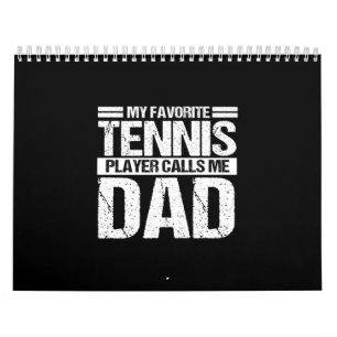 Calendrier Mon joueur de tennis préféré m'appelle papa
