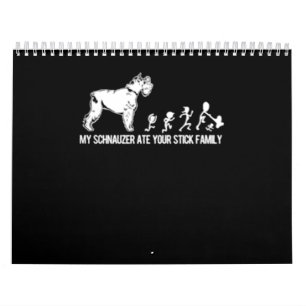 Calendrier Mon Schnauzer a mangé votre famille de chatons