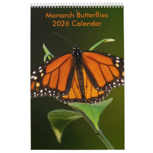 Calendrier Monarch Butterflies sur une page