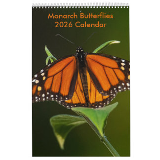 Calendrier Monarch Butterflies sur une page