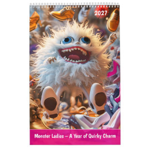Calendrier Monster Ladies – Une année de charme excentrique
