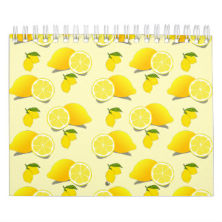 Calendrier Motif citron jaune