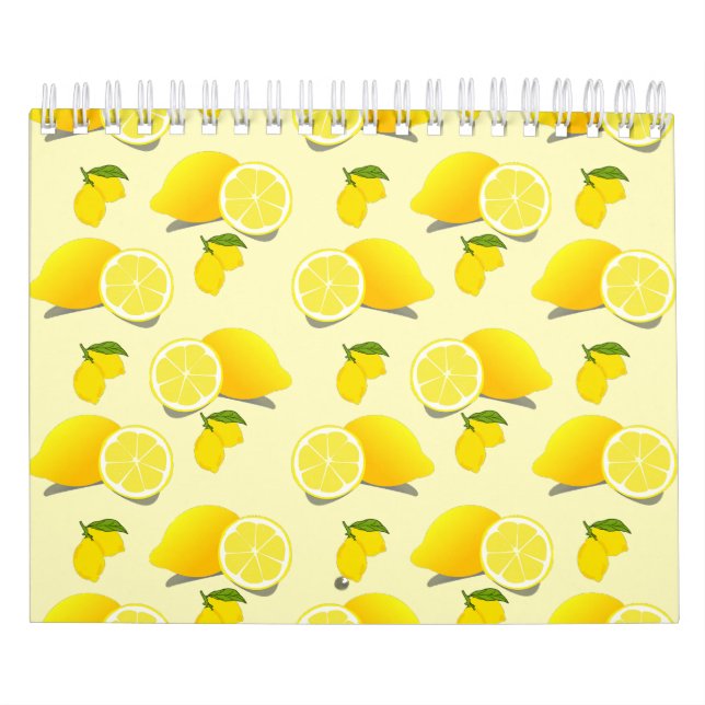 Calendrier Motif citron jaune (Protection)