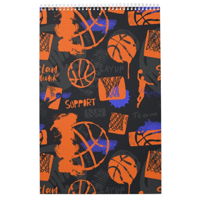 Calendrier Motif de basketball (Protection)