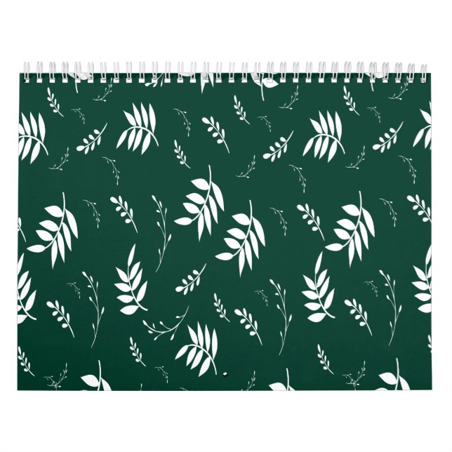 Calendrier motif de feuille (Protection)