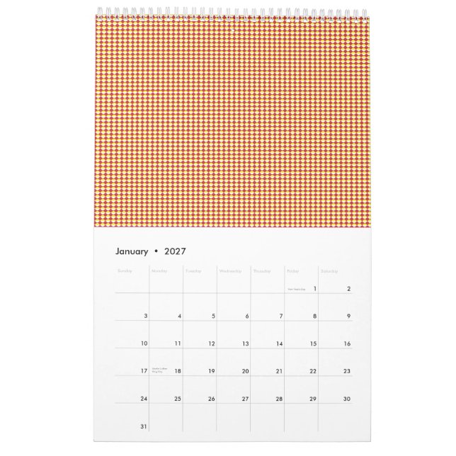 Calendrier Motif géométrique d'entreprise moderne (Jan 2027)