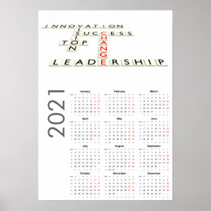 Calendrier Motivationnel 2021 Affiche