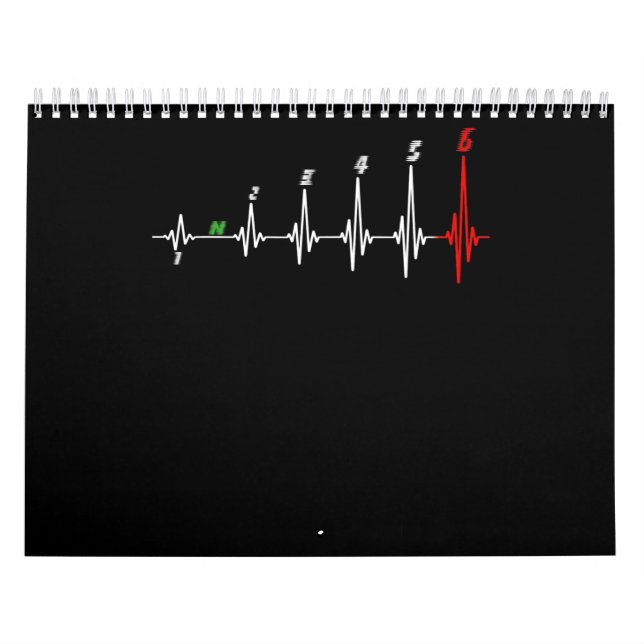 Calendrier Moto Heartbeat Vitesse Vélo Motocross (Protection)
