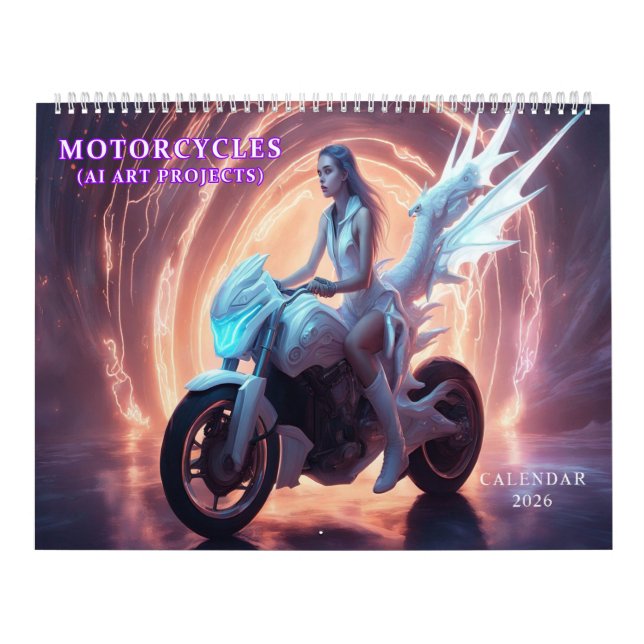 Calendrier Motorcycles AI Art (Protection)