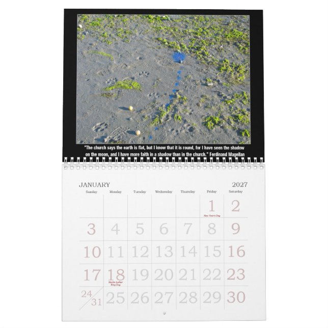 Calendrier Mots d'Anti-Religion de la sagesse (Jan 2027)