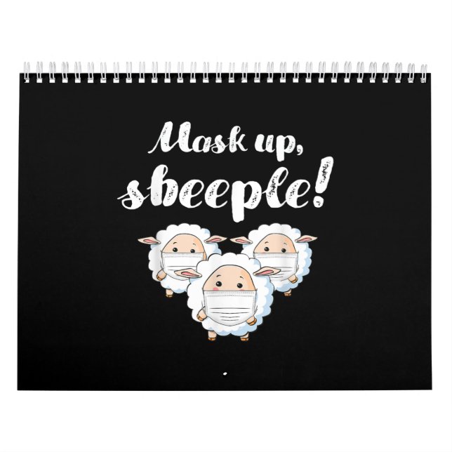 Calendrier Mouton dans le masque | Cadeaux parfaits Amoureux  (Protection)
