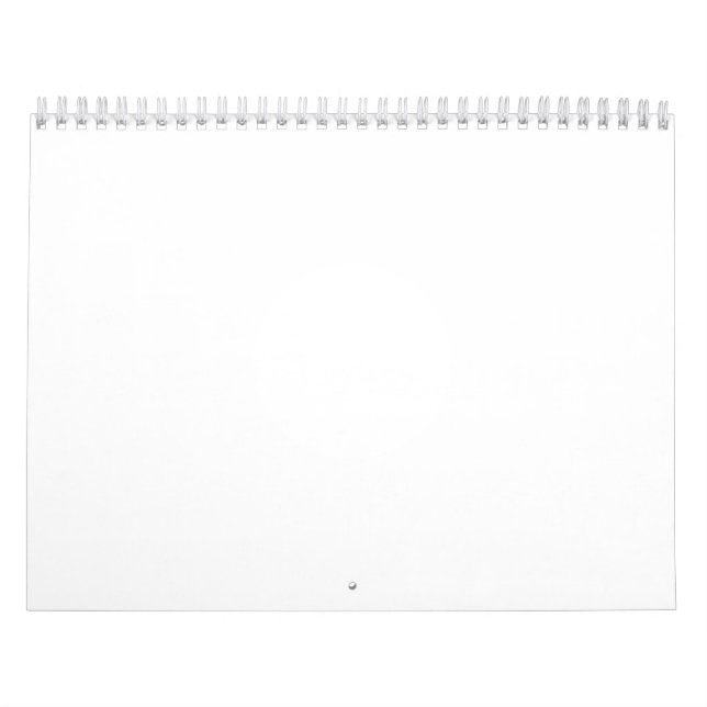 Calendrier Moyen de Deux Pages, Blanc (Protection)