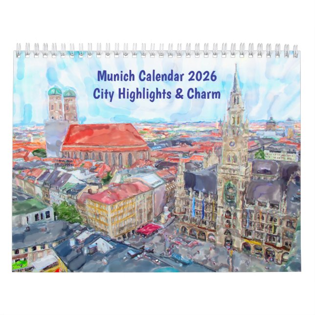 Calendrier Munich Calendar 2026 – City Highlights & Charm (Protection)