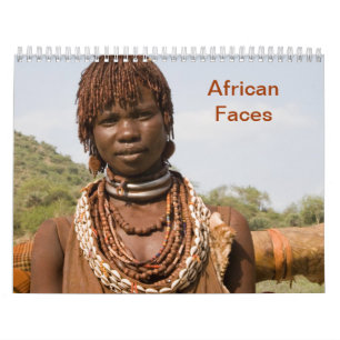 Calendrier Mur des visages africains