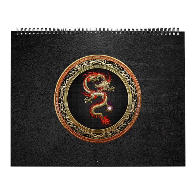 Calendrier Mural [100] Dragon chinois d'or Fucanglong (Protection)