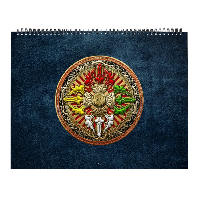 Calendrier Mural [100] Tibétain Double Dorje Mandala (Protection)